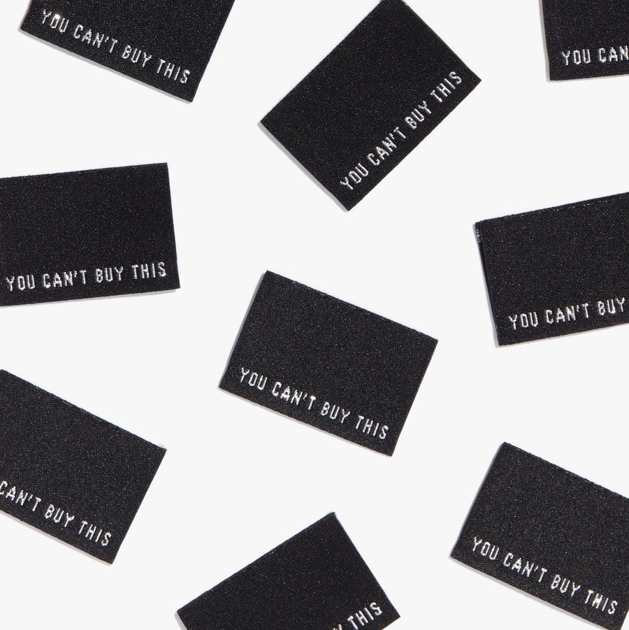 KATM - 'YOU CAN'T BUY THIS' - pack of 10 woven labels